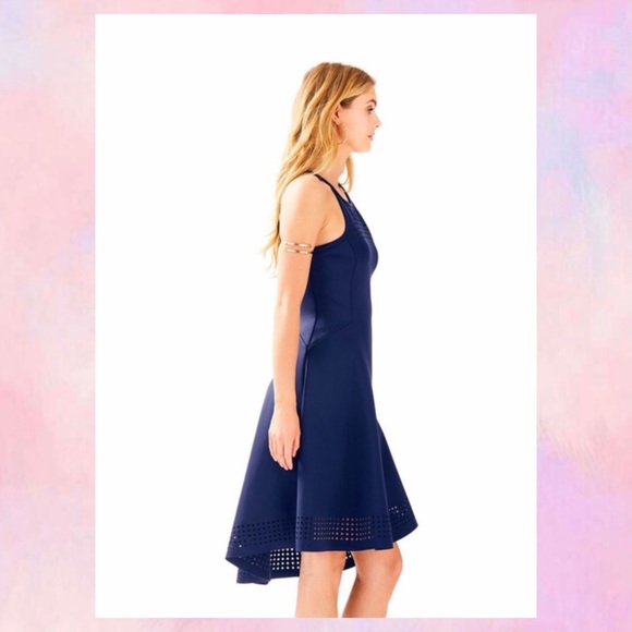 Lilly PulitzerTrue Navy Aurelie Midi Night Out Dress - Picture 4 of 5